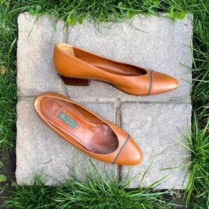 80s Gucci Ballet Flats Made in Italy Size 39